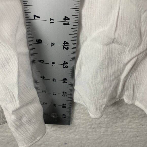 NWT Miken Swimwear Women's Small White Sleeveless Midi Dress Smocked‎ Cover-up - Picture 10 of 10